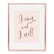 Load image into Gallery viewer, Calligraphy I Can and I Will Foil Art Print