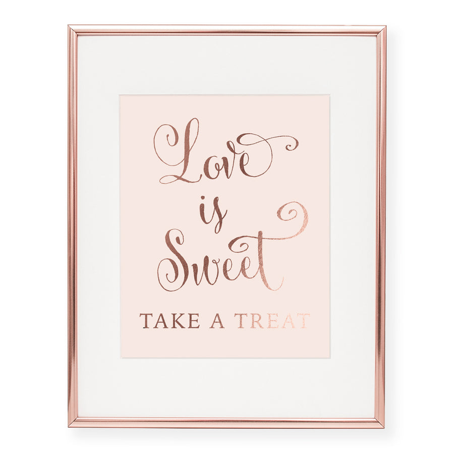 Love Is Sweet Foil Art Print