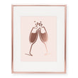 Load image into Gallery viewer, Clinking Champagne Foil Art Print