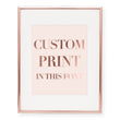 Load image into Gallery viewer, Custom Foil Art Print, font 3