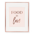 Load image into Gallery viewer, Food Is Love Foil Art Print