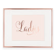 Load image into Gallery viewer, Ladies Restroom Sign Foil Art Print