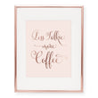 Load image into Gallery viewer, Less Talkie More Coffee Foil Art Print