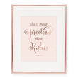 Load image into Gallery viewer, Rubies Proverbs 3:15 Foil Art Print