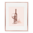 Load image into Gallery viewer, Wine Glass + Bottle Foil Art Print