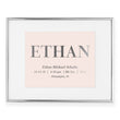 Load image into Gallery viewer, Personalized Baby Birth Stats Foil Art Print | Ethan