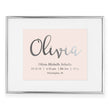 Load image into Gallery viewer, Personalized Baby Birth Stats Foil Art Print | Olivia