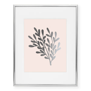 Branches with Leaves Foil Art Print