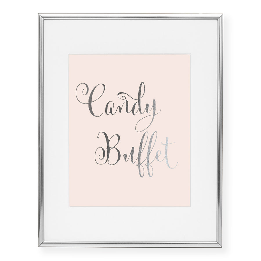 Candy Buffet Foil Art Print