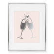 Load image into Gallery viewer, Clinking Champagne Foil Art Print
