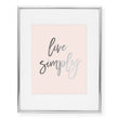 Load image into Gallery viewer, Live Simply Foil Art Print