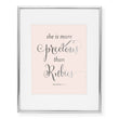 Load image into Gallery viewer, Rubies Proverbs 3:15 Foil Art Print