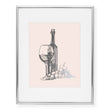 Load image into Gallery viewer, Wine Glass + Bottle Foil Art Print