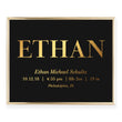 Load image into Gallery viewer, Personalized Baby Birth Stats Foil Art Print | Ethan