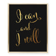Load image into Gallery viewer, Calligraphy I Can and I Will Foil Art Print