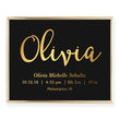 Load image into Gallery viewer, Personalized Baby Birth Stats Foil Art Print | Olivia