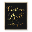 Load image into Gallery viewer, Custom Foil Art Print, font 2