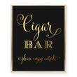 Load image into Gallery viewer, Cigar Bar Foil Art Print