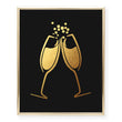 Load image into Gallery viewer, Clinking Champagne Foil Art Print