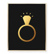 Load image into Gallery viewer, Diamond Ring Foil Art Print