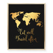 Load image into Gallery viewer, Eat Well Travel Often Foil Art Print