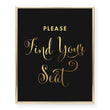 Load image into Gallery viewer, Find Your Seat Foil Art Print