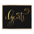 Load image into Gallery viewer, Gents Restroom Sign Foil Art Print