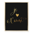 Load image into Gallery viewer, Je t'aime Foil Art Print