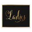 Load image into Gallery viewer, Ladies Restroom Sign Foil Art Print