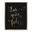 Load image into Gallery viewer, Love Never Fails Foil Art Print
