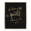 Load image into Gallery viewer, She Leaves A Little Sparkle Foil Art Print