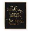 Load image into Gallery viewer, Humphrey Bogart Quote Foil Art Print