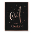 Load image into Gallery viewer, Kids Monogram Custom Foil Art Print