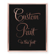 Load image into Gallery viewer, Custom Foil Art Print, font 6