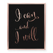 Load image into Gallery viewer, Calligraphy I Can and I Will Foil Art Print