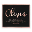 Load image into Gallery viewer, Personalized Baby Birth Stats Foil Art Print | Olivia