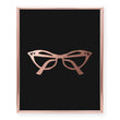 Load image into Gallery viewer, Cat Eye Glasses Foil Art Print
