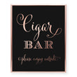 Load image into Gallery viewer, Cigar Bar Foil Art Print