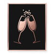 Load image into Gallery viewer, Clinking Champagne Foil Art Print