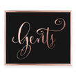 Load image into Gallery viewer, Gents Restroom Sign Foil Art Print