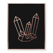 Load image into Gallery viewer, Geode Gem Cluster Foil Art Print
