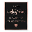 Load image into Gallery viewer, Instagram Hashtag Custom Foil Art Print, style 1