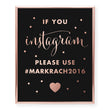 Load image into Gallery viewer, Instagram Hashtag Custom Foil Art Print, style 2