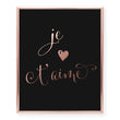 Load image into Gallery viewer, Je t'aime Foil Art Print