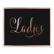 Load image into Gallery viewer, Ladies Restroom Sign Foil Art Print