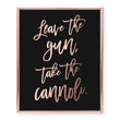 Load image into Gallery viewer, Leave the Gun Take the Cannoli Foil Art Print