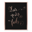 Load image into Gallery viewer, Love Never Fails Foil Art Print