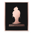 Load image into Gallery viewer, Top Knot Messy Bun Foil Art Print