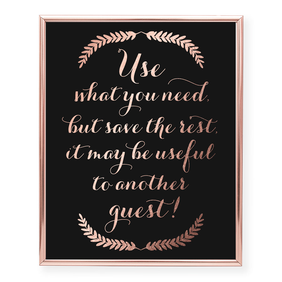 Use What You Need Foil Art Print