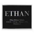Load image into Gallery viewer, Personalized Baby Birth Stats Foil Art Print | Ethan